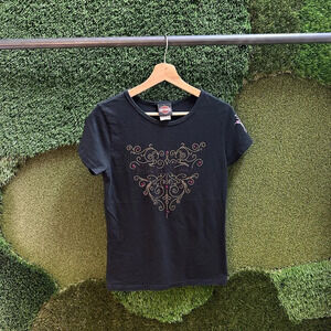 Vintage Harley Davidson Bedazzled Logo T-shirt Small